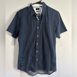 Men’s Short Sleeve Button Down - 7 Diamonds Size M